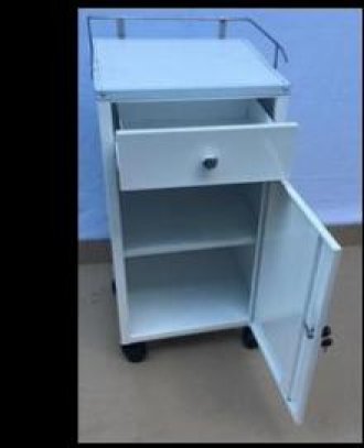 START-OVER MEDICAL COCHE DE CURACIONES DE 1 CAJON TABLERO SUPERIOR EN ACERO